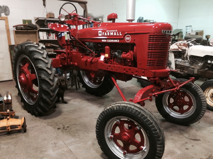 Farmall HV Painted - Here's the after picture  anybody have an extra  drawbar?