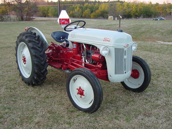 1948 8N - This is my Dad's tractor he bought new.  It set for 20 years and got in very bad  condition. We completely tore it down and  restored it.