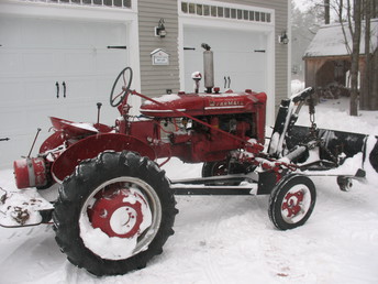 1940 Farmall-A - Farmall- A with a Anderson snow plow
