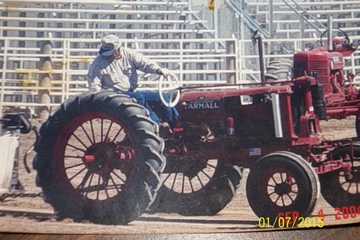 1937 Farmall F12 - My old F12 on the pulling sled at the county fair.