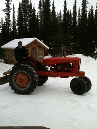 1949 Allis Chalmers WD - Bought the old girl from the previous owner in Fairbanks,Alaska. He'd brought her up from the lower 48 25 years ago to skid logs. Tractors are hard to come by in my neck of the woods so I'm proud to have her!!