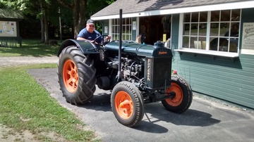 1936 Fordson  N  Tractor  - BUILT IN ENGLAND. IN FRONT OF THE WELCOME  CENTER AT CAMA, KENT CT