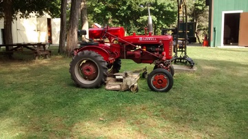 1940S Farmall A  Tractor - THIS FARMALL A TRACTOR IS USED TO KEEP THE  GROUNDS LOOKING GOOD AT CAMA.