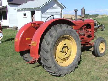 1952 Massey Harris 55  - This tractor was shedded for a number of years and was restored a few years ago. She runs pretty good, we use it for threshing at the local museum.