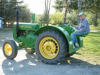 1934 John Deere D - Tractor belonged to my Dad. This Model was the first tractor he used as a young man in the late 30's