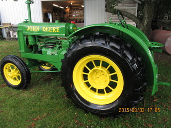 1937 John Deere BR    - Great tractor to work on . Took me almost all year but it was worth it.
