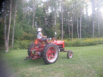 1948,Farmall H - My 1948 wide front Farmall H,,,, The misses loves to cruise around on her!!!