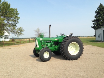 1959 Oliver 990 - Completely restored and for sale on this site where tractors are posted for sale. Professionally rebuilt engine and professionally repainted. You can view more of the details on the YTD tractors for sale section of this website.