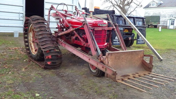 49 Farmall H With Half Tracks And 31 Loader -