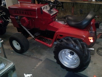 1974 Cub Cadet 129 - I bought this tractor in 2015 and restored but painted it Red and Black