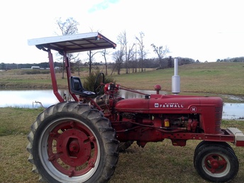 1945 H Farmall - Decided it needed a sunroof