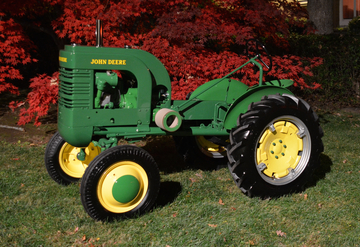 1946 John Deere LA - Just finished with the rebuild if I took a bolt out I put a new one in  new tires, little body work, new paint the only thing I had to get was  a front wheel hub cap. Just want to say THANKS to my brother John