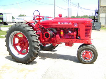 1941 Farmall M - Upgraded to 12 volt.  'Valspar' automotive paint.  Lots of new 'Yesterday Tractor' parts.