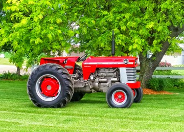 1972 Massey Ferguson 165 - I grew up driving my grandfather 165 on the  farm. I don't farm but had to have a 165  massey ferguson for tractor rides and  shows.I hope my 10 year old son feels the  same way some day.