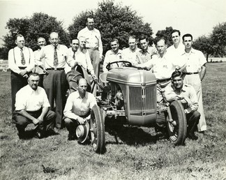 Ford Ferguson System Tractor School - This is my father, Frederick A. Stobbe, 1913-1974. He graduated Dearborn High, worked at Dearborn Inn, near Ford Rouge. Prototype Tech and Field Instructor- Ford Ferguson System at the Rouge before WWII.  Drafted US Army, served Corps of Engineers 460th France Belgium North Africa.  Returned 1945 to re-establish career at Ford Tractor
