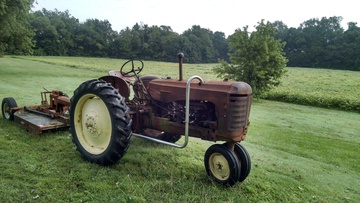 1950-53 Massey Harris 30 - purchased new by my uncle; Clarence Brooks 9-10-16 Transmission PTO shaft replaced 9-10-16 Seat pivot