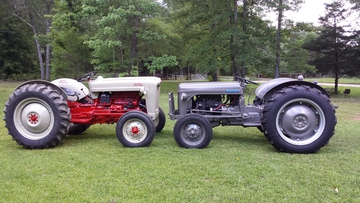 1949 Ferguson TO20 And 1953 Ford Golden Jubilee - Purchased the Ferguson in pieces and  restored. Bought the Jubilee to use but  had to dress it up first.