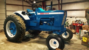 1969 Ford 8000 -     Still, in my opinion, one of Ford's best looking tractors. I refinished this one with Majik enamel.