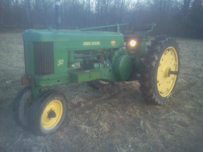 1953 John Deere 50 - this tractor took a lot of TLC to make it run and clean it up