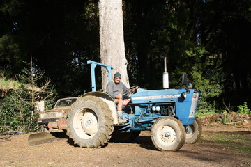 Ford 3000 6Y - me myself I ! I had just finished levelling off a few loads of gravel 12-004-2016 Branxholme Southland New-Zealand