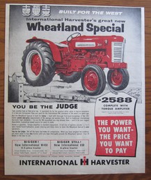 1957 Wheatland Special - I was researching this old advertisement and found  this site.I can tell you this ad was taken from the  1957 Farm and Ranch Review magazine out of Calgary  Alberta Canada.Hope you enjoy the advertisement
