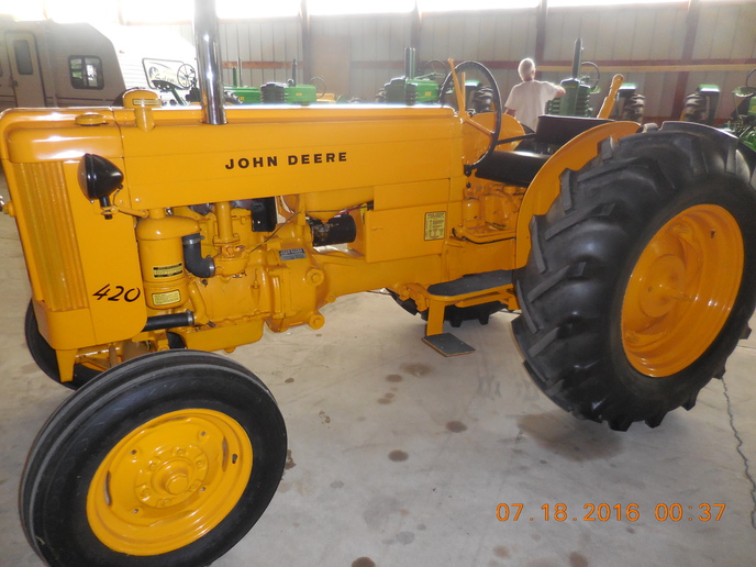 1957 John Deere 420 Industrial - Excellent condition.  Parade ready.  For Sale ad submitted.  616-250-5084