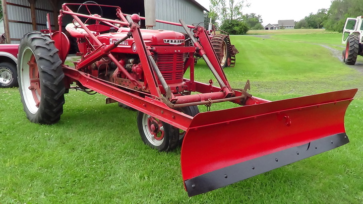 1948 Farmall H - Farmall H with #31 power loader and original leveling and grader blade for power loader