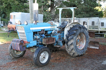 Ford Bitser - 24-07-2015 built up out of a couple of older Ford 5000s(one of which had an unfortunate slide into a gully)and a Ford 7710 engine a great tractor if it could have cooked I'd have married it !
