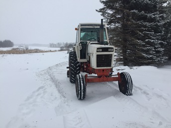Case 1070 - Plowing rig for the winter.  One pass down and up the driveway, put  in shed and wait for next snow storm.