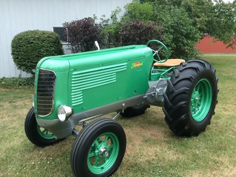 1939 Oliver 70 STD. - My version of a customized Oliver 70 .I took a lot of liberty in restoring this tractor. Hope the true blue tractor police won't be to upset.