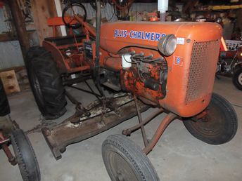 1945 Allis Chalmers B - This tractor was converted to 12V before I bought it. It always fires  right up