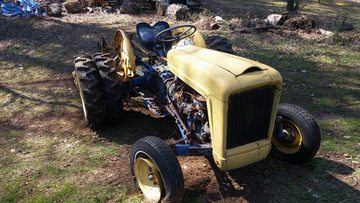 1964 2000 LCG - tractor before we restored it, just pitiful!