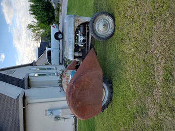 1940 Ford Ferguson  - just got this tractor running can't wait  to get started on the restoration it has  32 inch rear wheels and a great set of  grove fenders .more pics to follow.