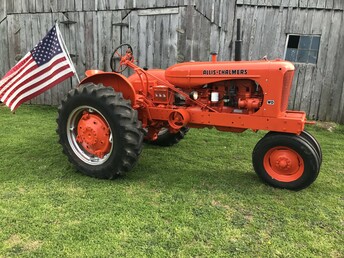 1950 Allis-Chalmers WD - This is the first tractor my uncle, Kenneth Mutter  bought for his farm. It was still being used to put  up hay until a few years ago. I restored it after  Kenneth passed away in November 2018.