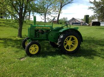 John Deere   1929  GP - Bought new by Great Uncle and still in the family, still serviced by  same dealer that sold it new in 1929.