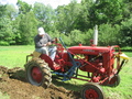 1942 Farmall A - Plowing new garden.