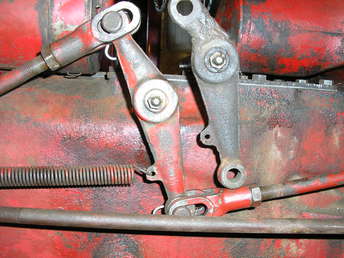 Farmall 350 T/A Crossshafts - The installed shaft is one that I bought to replace the one (on the right) that came with the tractor. It is possible that the modified shaft was not a bad repair...