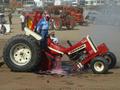IH Farmall 1206 - Ooops!  Last pull of the day Tulare  Tractor Pull, Made his pull at the end the  engine ran away. On You-Tube at Tulare  Tractor Pull, 4/21, Tulare, CA