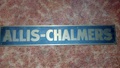 Allis Chalmers Bronze Name Plates - Have 2 of these name plated they are 8