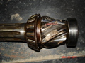 1956 Ferguson 40 Pinion - Took it apart to put a pump in it and  looked at the back and said Oops. It was  this way when I bought it.