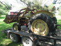 1943 Ford 2N - I just dragged this non-running but loose 1943 Ford with a Sherman Step-Up transmission and a (model) 19-43 loader home. I have to go back next week to get the Sherman backhoe attachment. It was used in the 1950