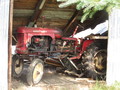 Massey Harris Pacer 16 - I found this little tractor, a Massey Harris Pacer 16, in the collapsed garage of my father-in-law, who died 2 years ago. In a way, I inherited it. I had to demolish part of the wall in order to pull it out of its bad position. He is now at my home, after a 400-mile trip. I