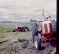 Cockshutt 50 And 40 - Stuck in a slough cutting hay in 1972.