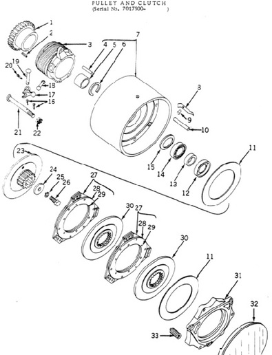 JD 70D clutch - Yesterday's Tractors (565699)