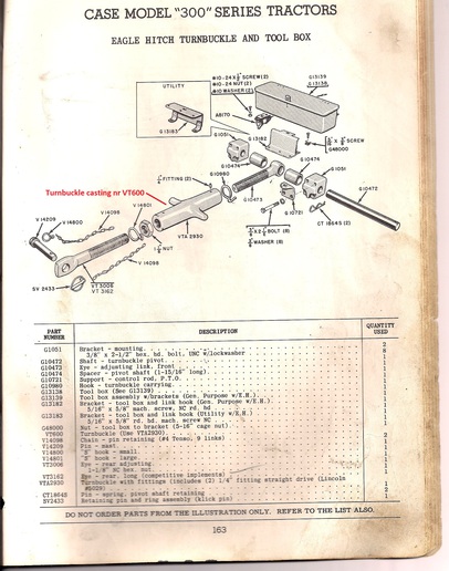 Case eagle hitch top link - Yesterday's Tractors