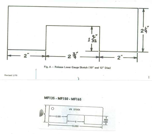 Which is the correct clutch finger adjusting tool. Yesterday's