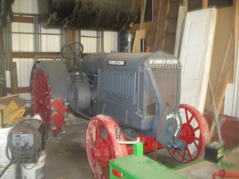 1927 Mccormick Deering 15/30 - I rebuilt my Dad's old tractor. The crank start was getting a bit tough for a  man my age (83) so I designed a an elec starter