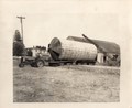 Moving A Silo - These are 6 pictures from 1962 when my Uncle Jerry Orbaker had a wooden stave silo moved from his farm across the road to my Grandpa
