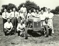 Ford Ferguson Educational Farm- Tractor School - This is my father, Frederick A. Stobbe,(center)1913-1974. He graduated Dearborn High, worked at Dearborn Inn, near Ford Rouge. Started career doing instructional and prototype work for Ford Ferguson System at the Rouge facility before WWII. Drafted US Army, served Corps of Engineers 460th France Belgium North Africa. Returned 1945 to re-establish career at Ford Tractor & Implement until his death in 1974, Field Test & Engineering Tech