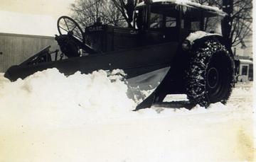 L Case   - This is the way my uncles L was set up for plowing  the town roads.